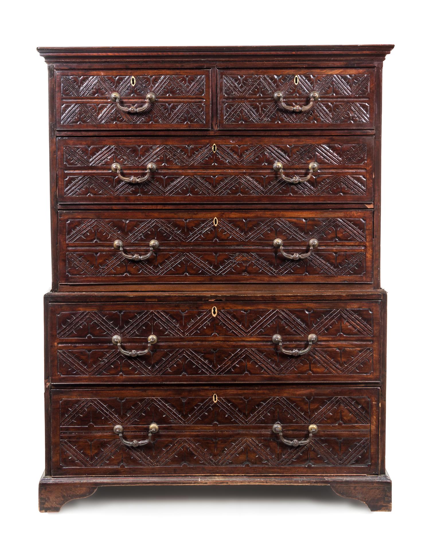 A Charles II Style Chest of Drawers — LATE 19TH CENTURY