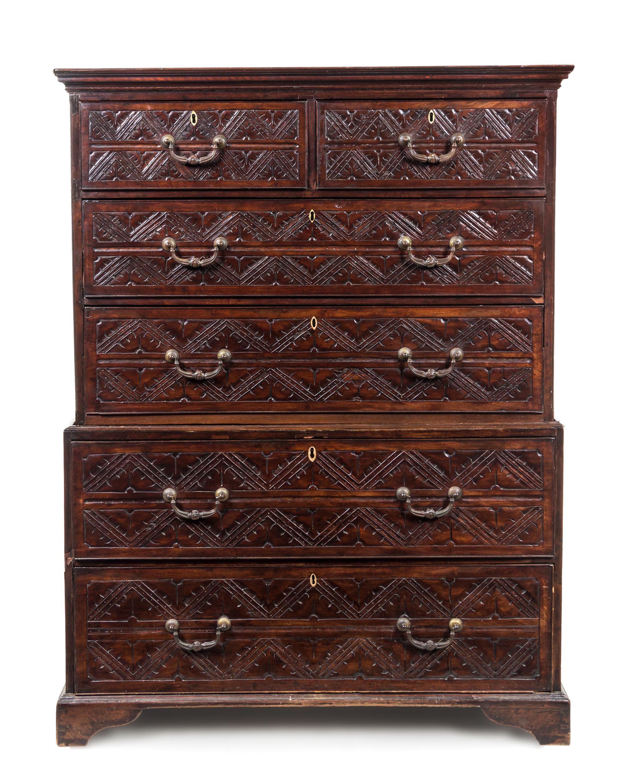 A Charles II Style Chest of Drawers — LATE 19TH CENTURY