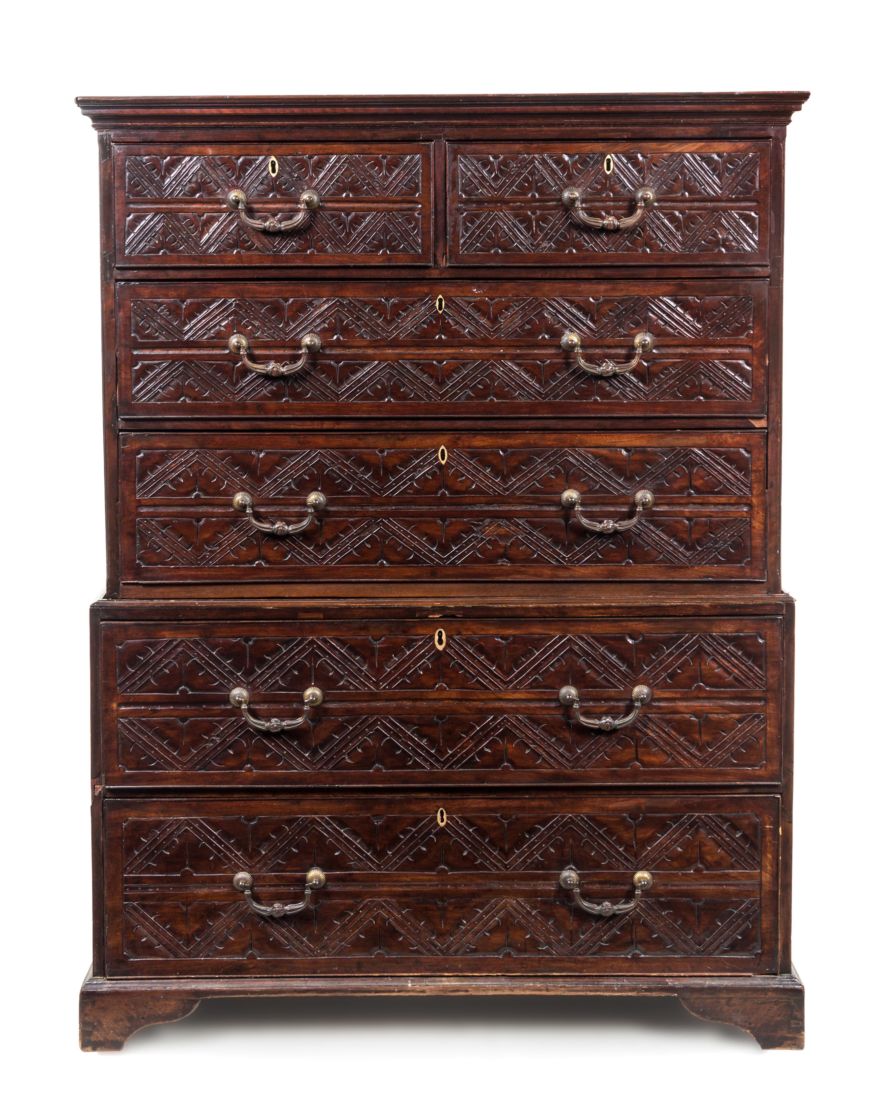A Charles II Style Chest of Drawers — LATE 19TH CENTURY