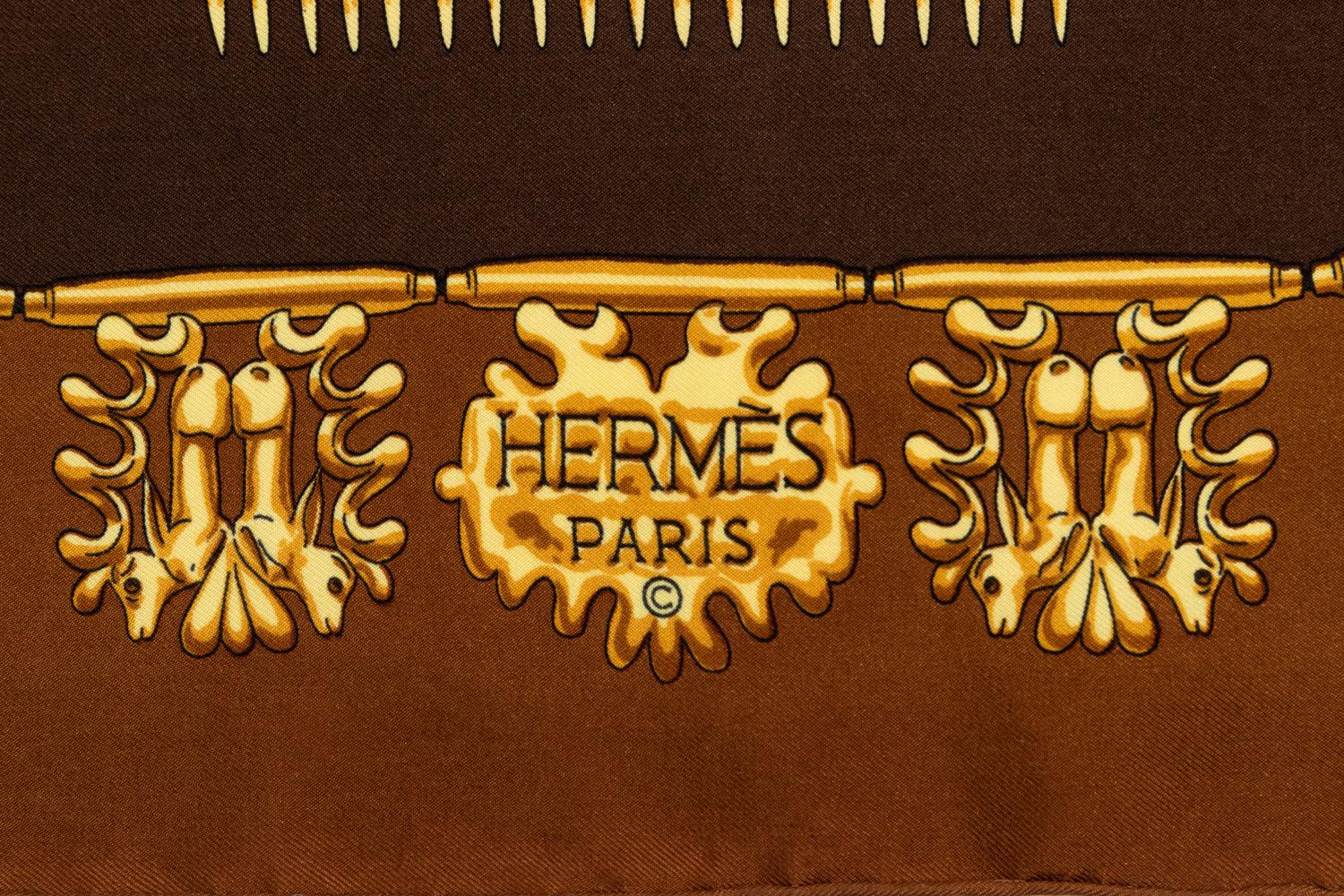 Four Vintage Designer Scarves,1960-70s: Hermès, YSL, Ungaro