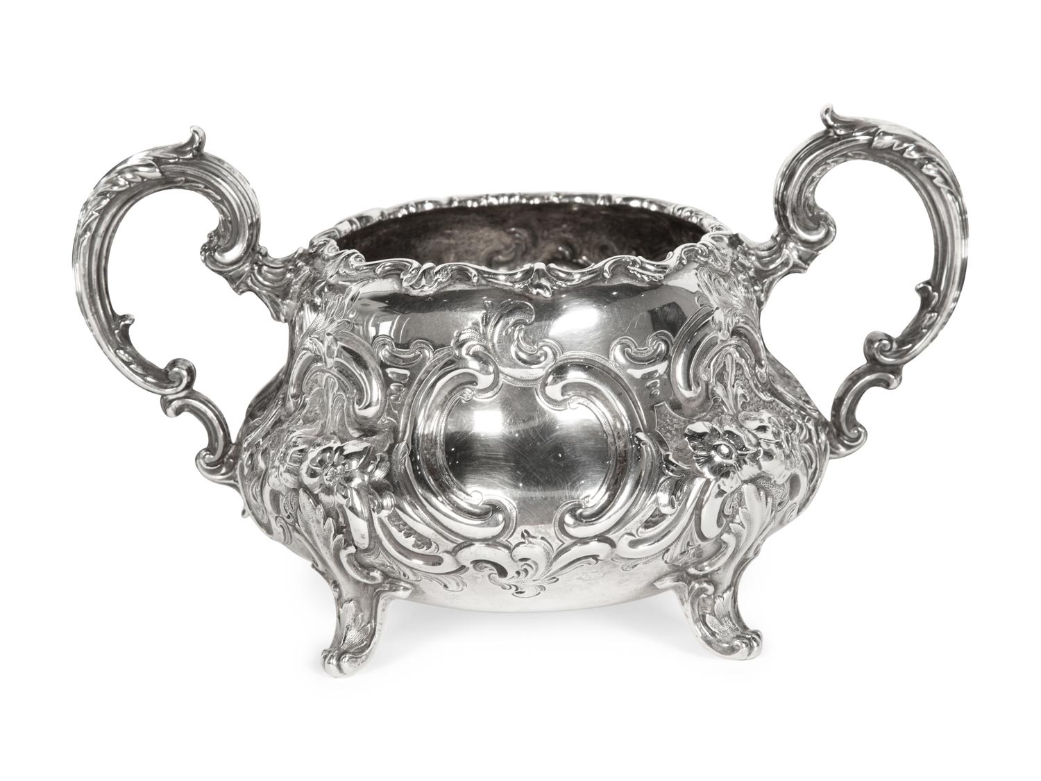 A Victorian Silver Four-Piece Tea and Coffee Service