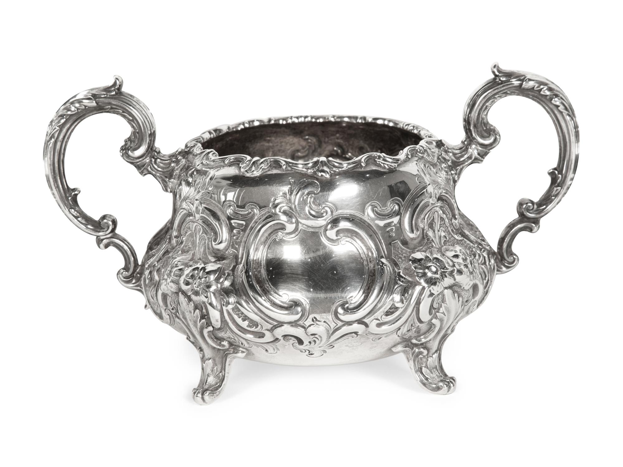 A Victorian Silver Four-Piece Tea and Coffee Service