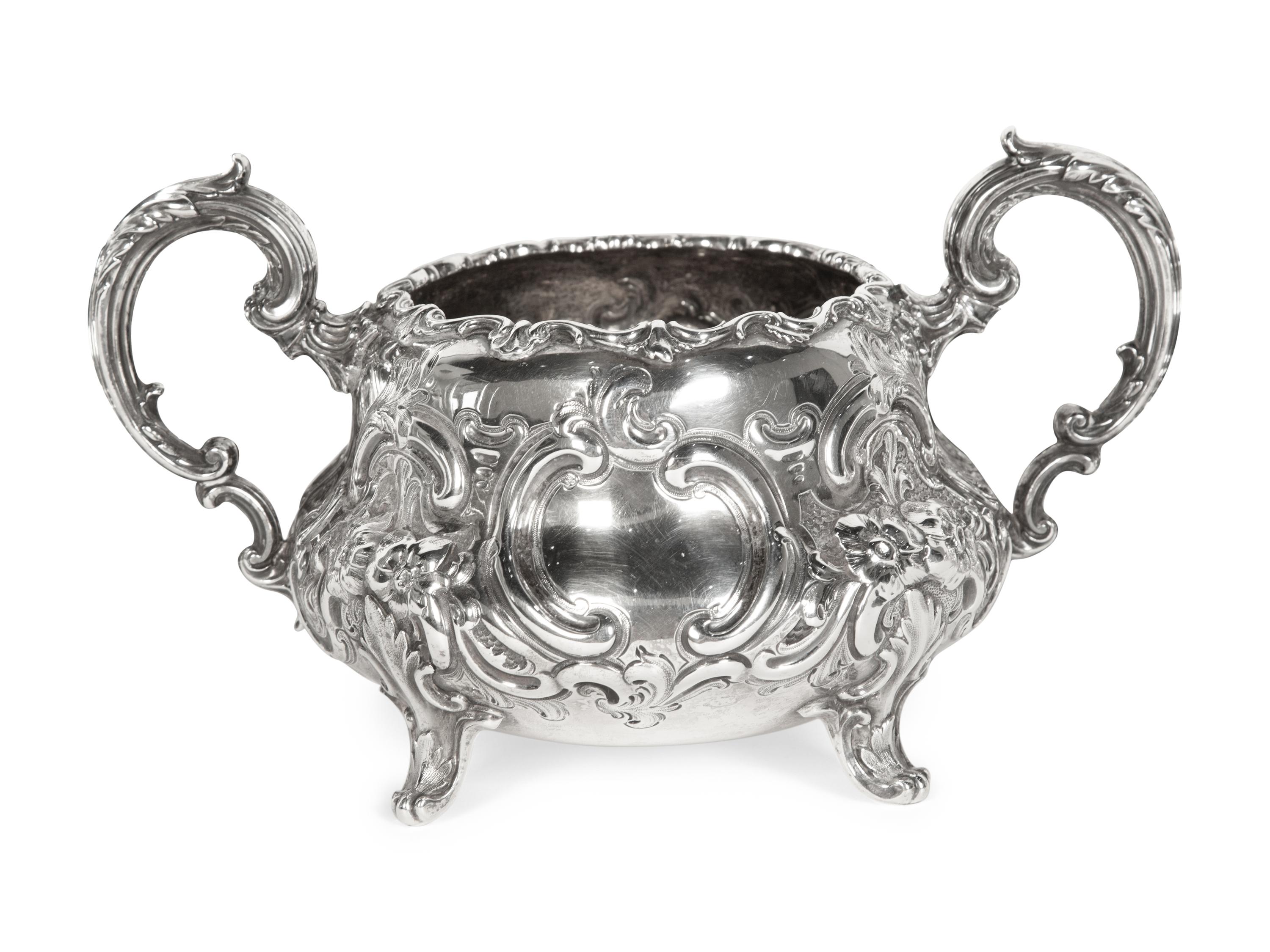 A Victorian Silver Four-Piece Tea and Coffee Service