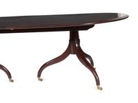 A Dessin Fournir Regency Style Mahogany Dining Table