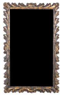 An Italian Giltwood Mirror 61 x 37 inches.