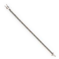 Diamond and Platinum Line Bracelet