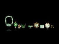 Ten Chinese Jadeite Jewelry