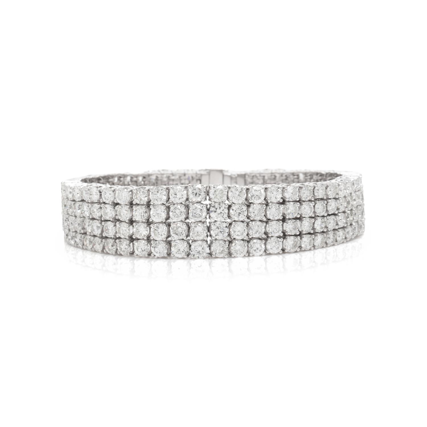 WHITE GOLD AND DIAMOND BRACELET