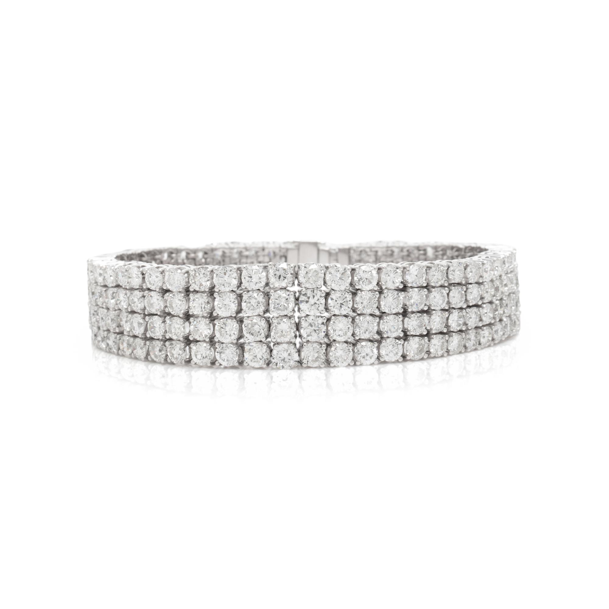 WHITE GOLD AND DIAMOND BRACELET