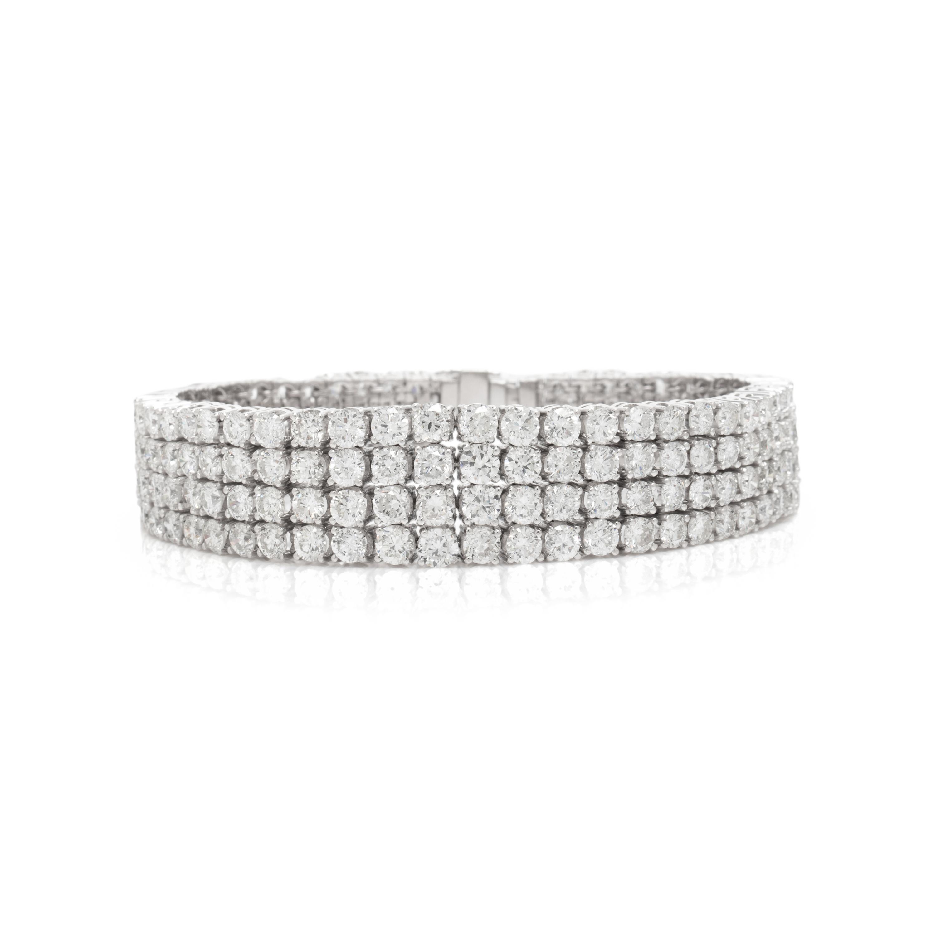 WHITE GOLD AND DIAMOND BRACELET