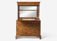 A George I Walnut Bureau Cabinet