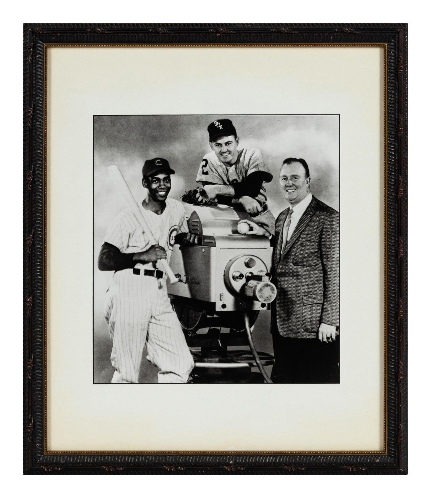 A Group of 14 Photographs of Various Chicago Baseball Players Formerly Displayed at Mike Ditka’s Restaurant