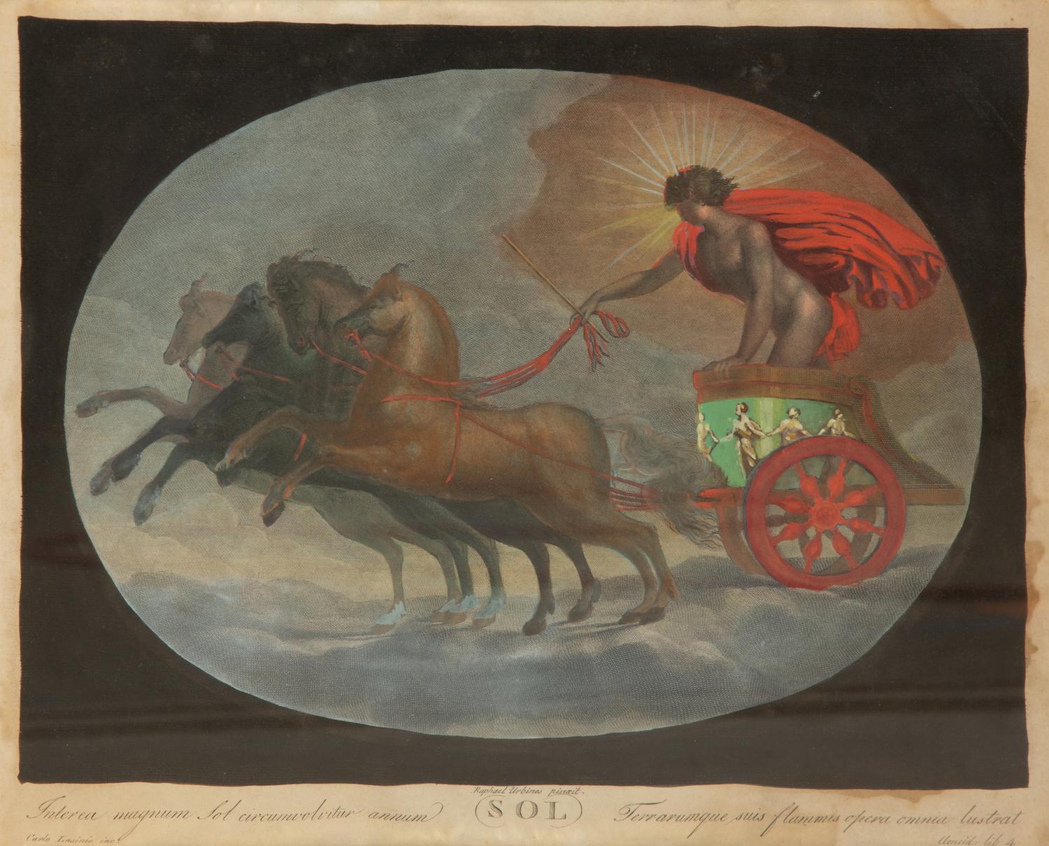 Eight Color Engravings by C. Lasinio after Raphael