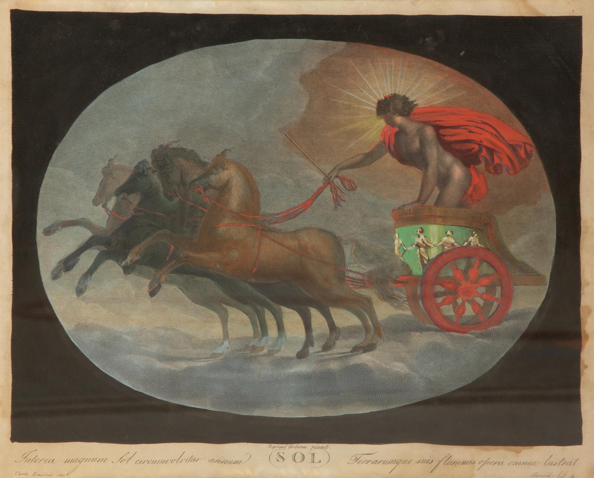 Eight Color Engravings by C. Lasinio after Raphael