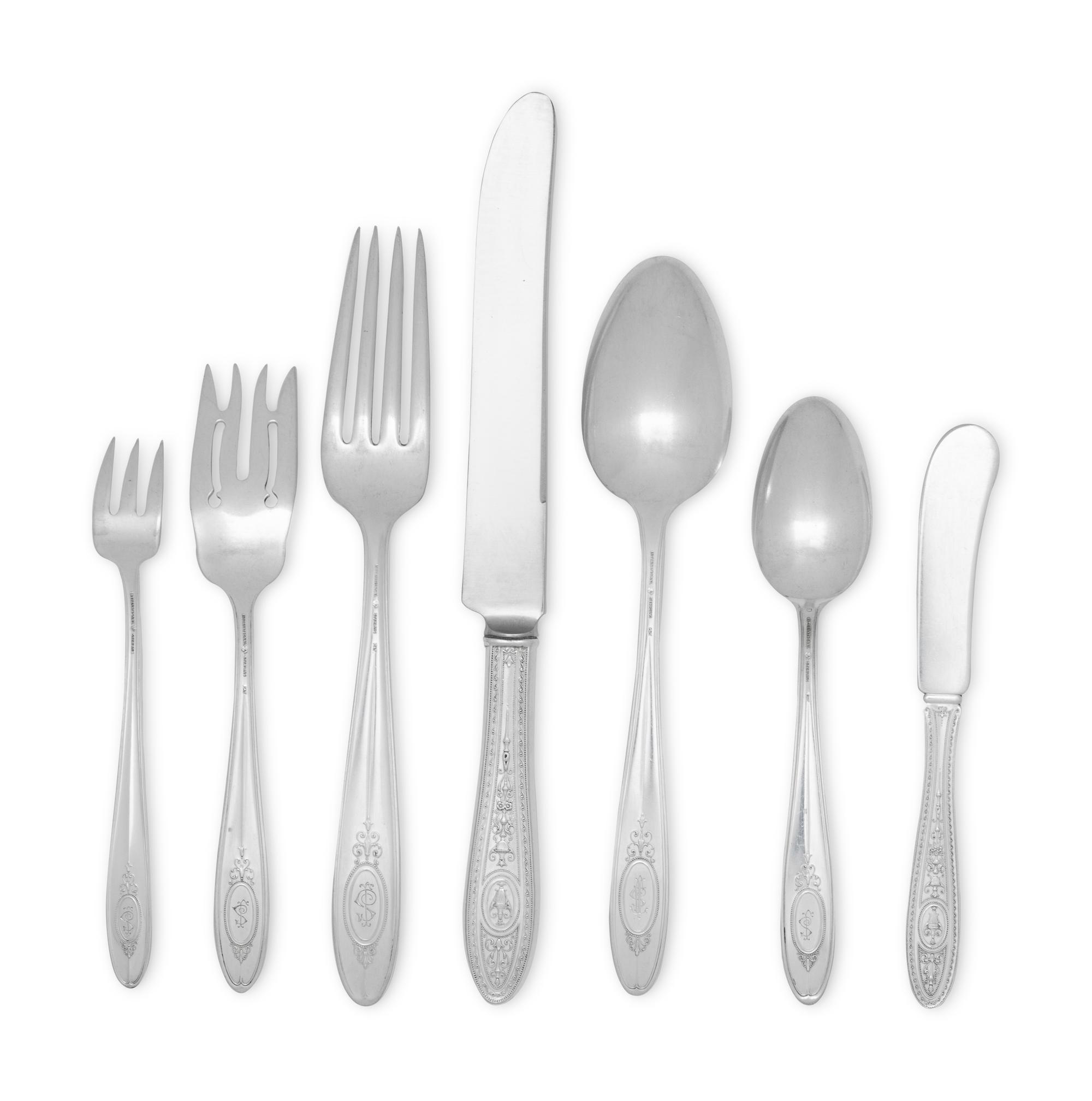 An American Silver Flatware Service