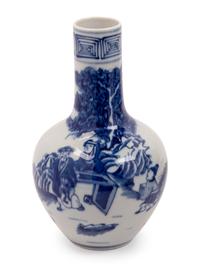 Three Blue and White Porcelain Table Articles