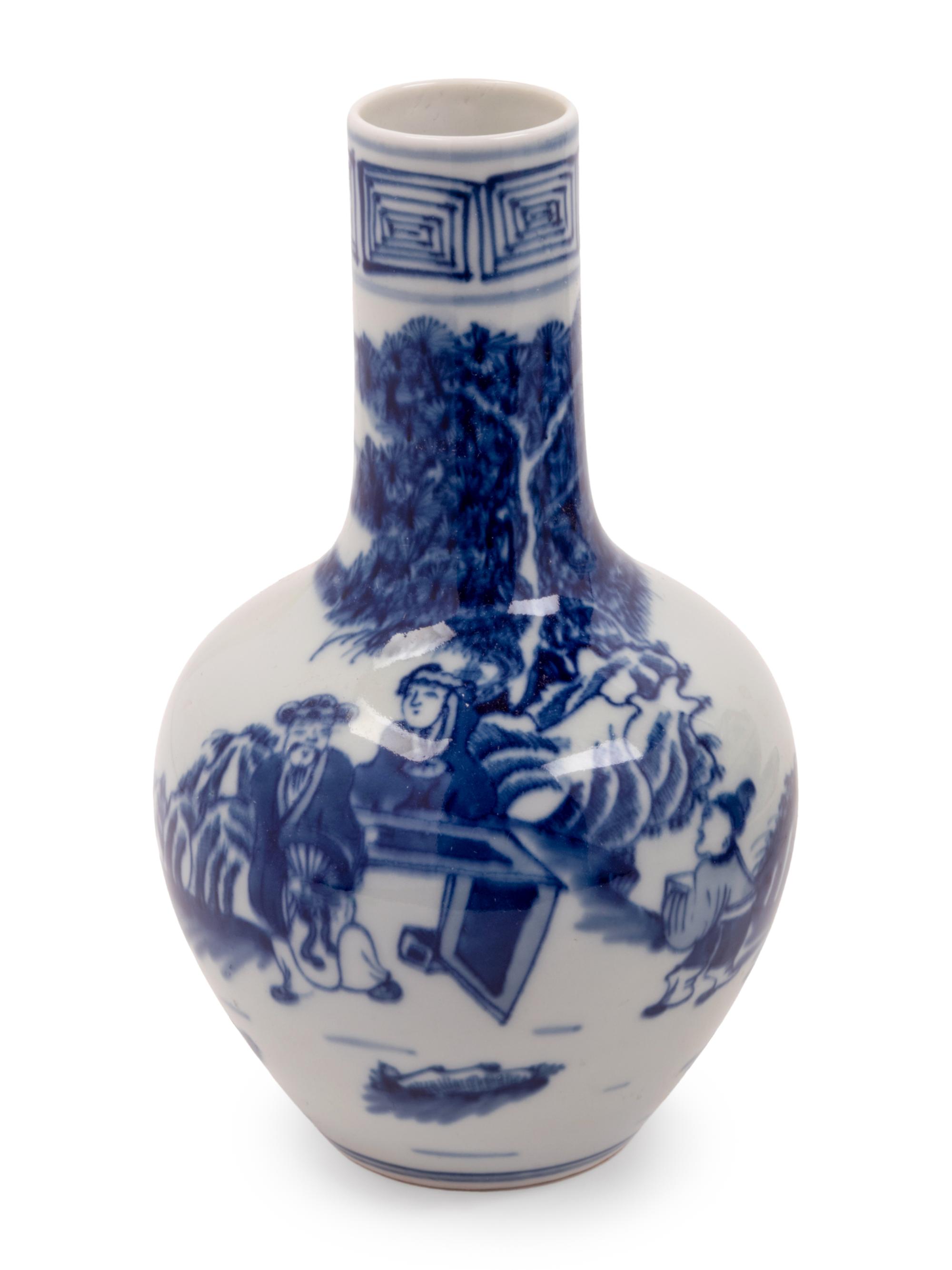 Three Blue and White Porcelain Table Articles