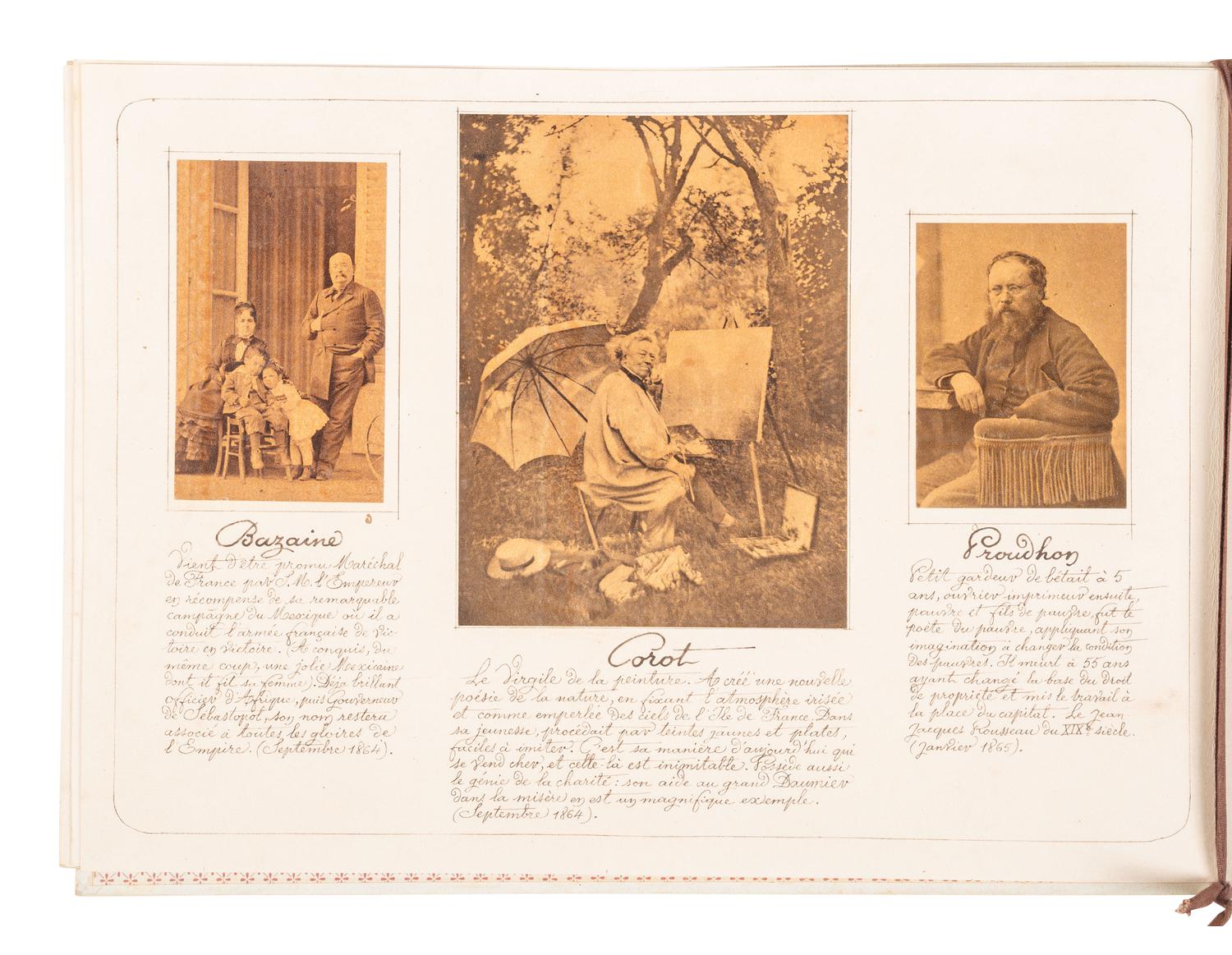 [EARLY PHOTOGRAPHY]. 19th century CDVs, albums, frames, and related photographic materials.