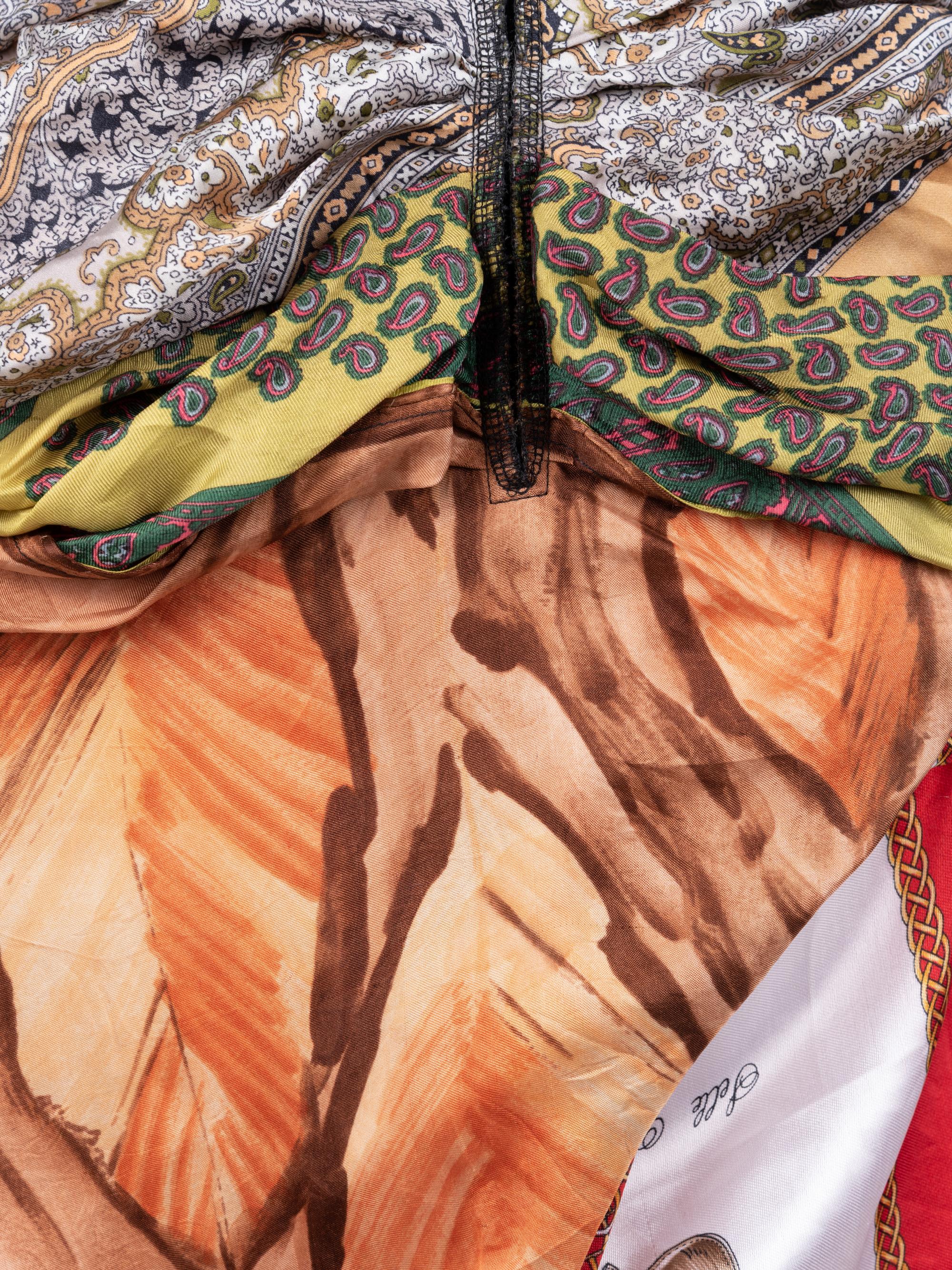 Comme des Garçons Scarf Patchwork Dress, 1990-2000s