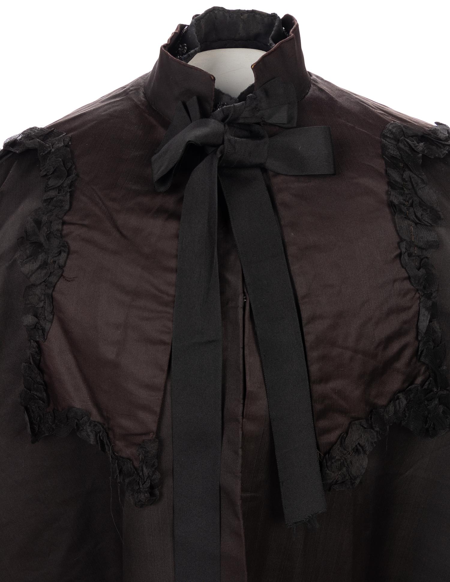 Collection of Four 19th Century Pieces; Three Capes & One Beaded Collar, 1880-1890s