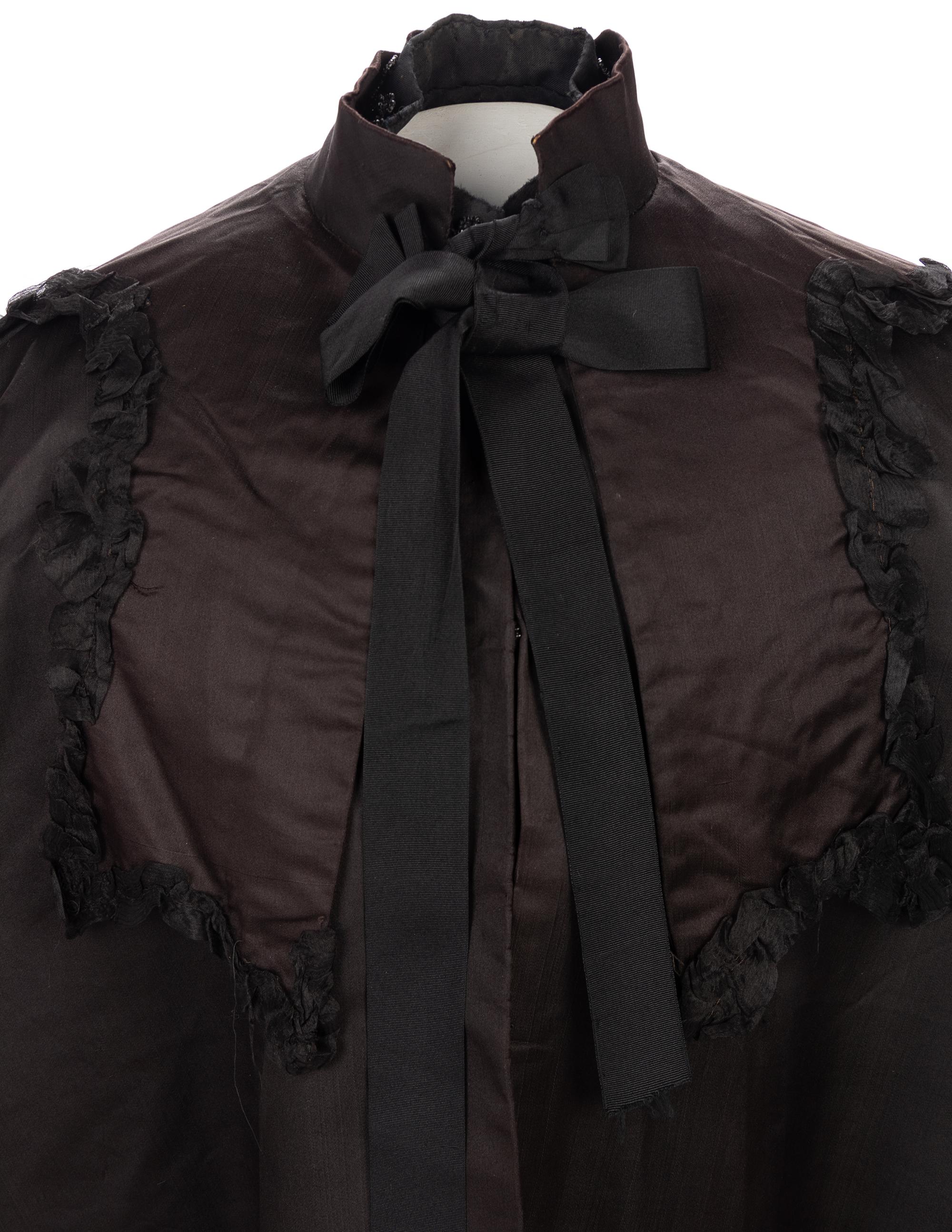 Collection of Four 19th Century Pieces; Three Capes & One Beaded Collar, 1880-1890s