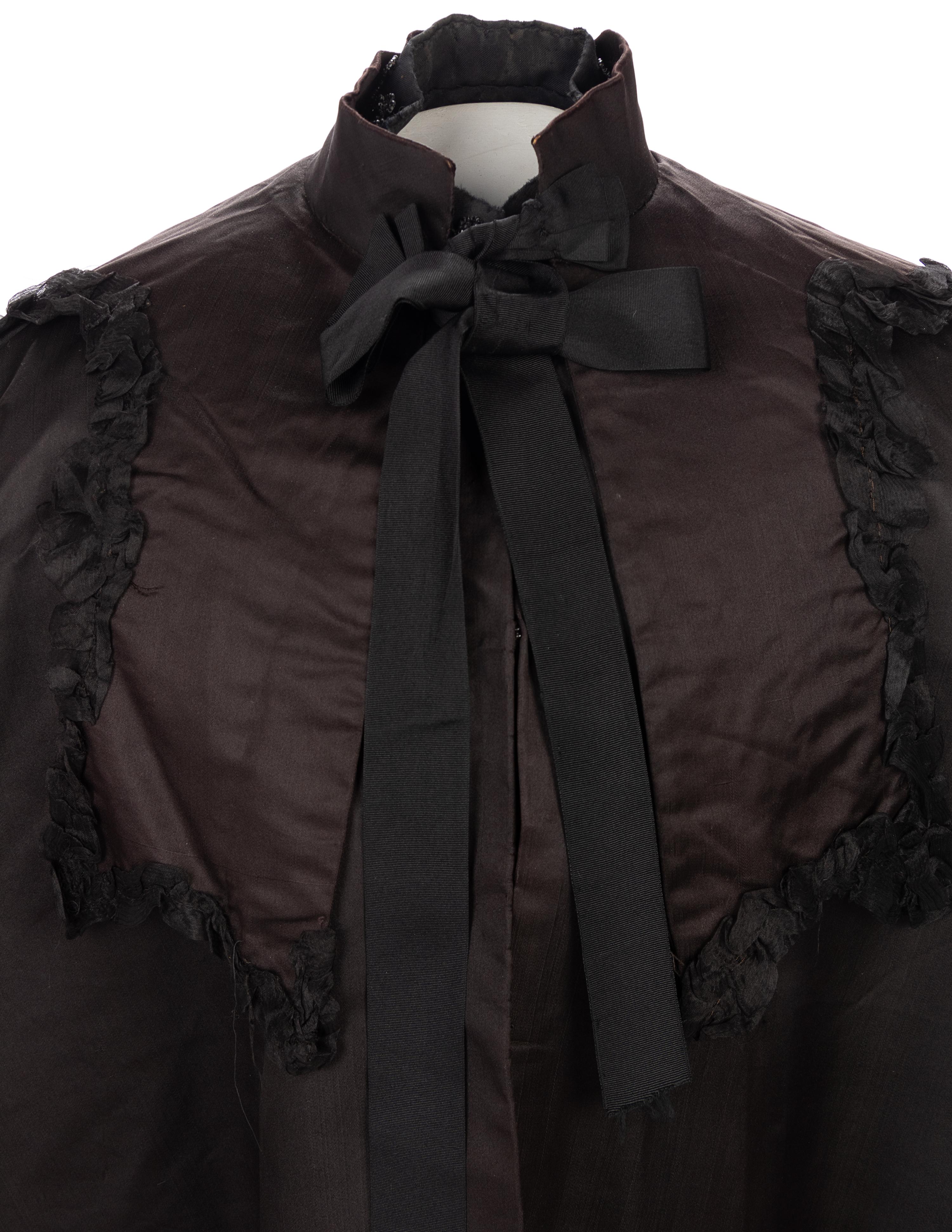 Collection of Four 19th Century Pieces; Three Capes & One Beaded Collar, 1880-1890s