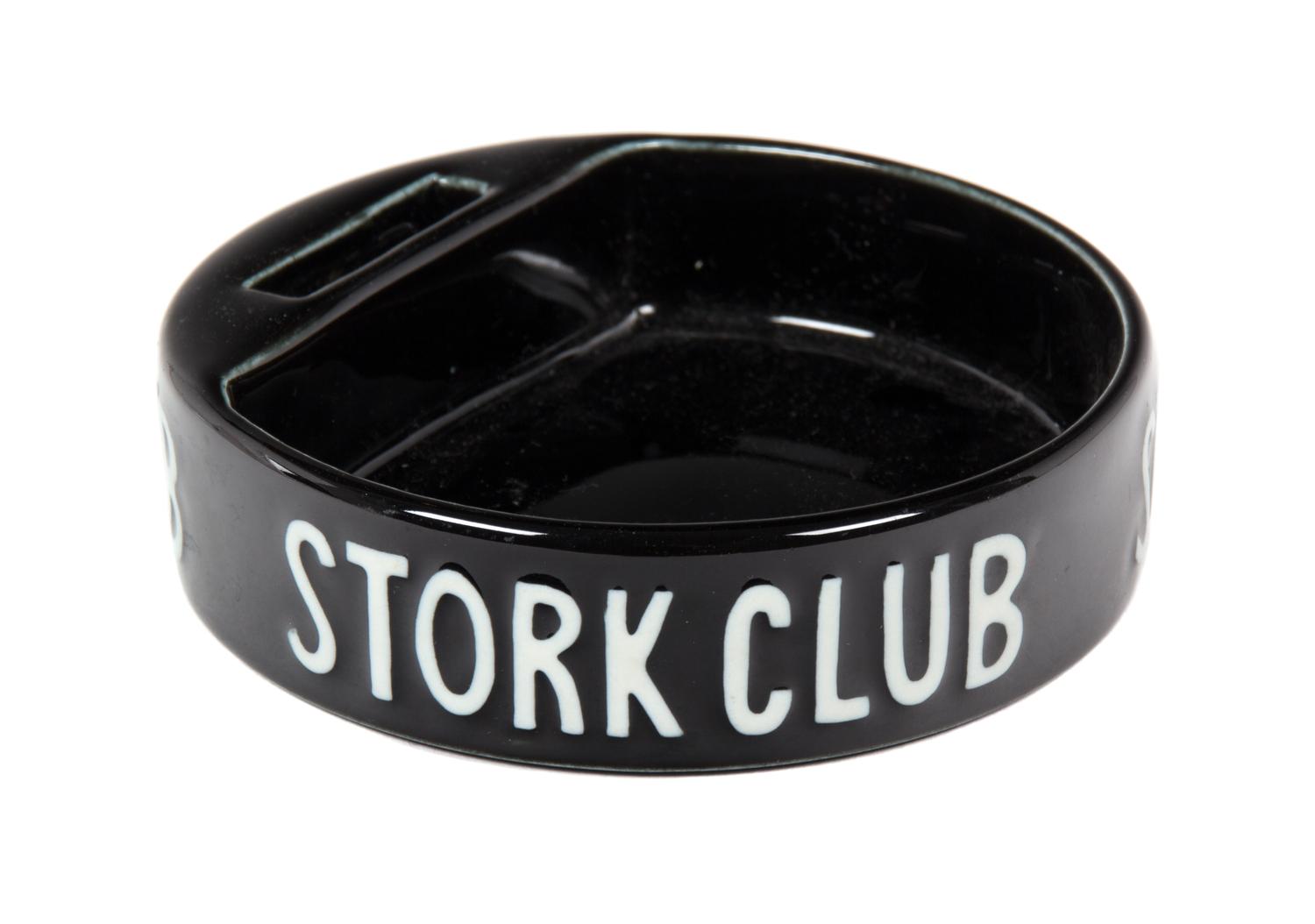 Black Stork Club Ash Tray Diameter 5 inches.