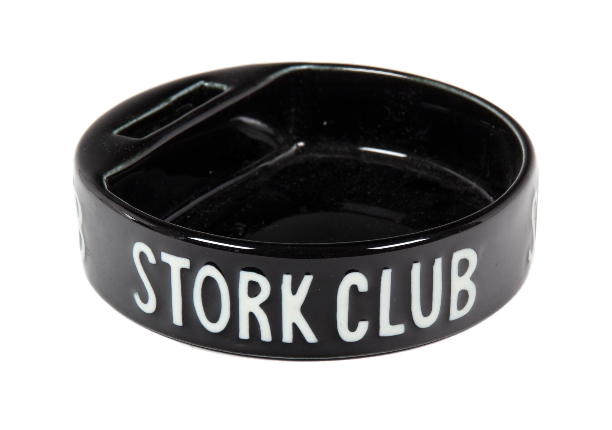 Black Stork Club Ash Tray Diameter 5 inches.