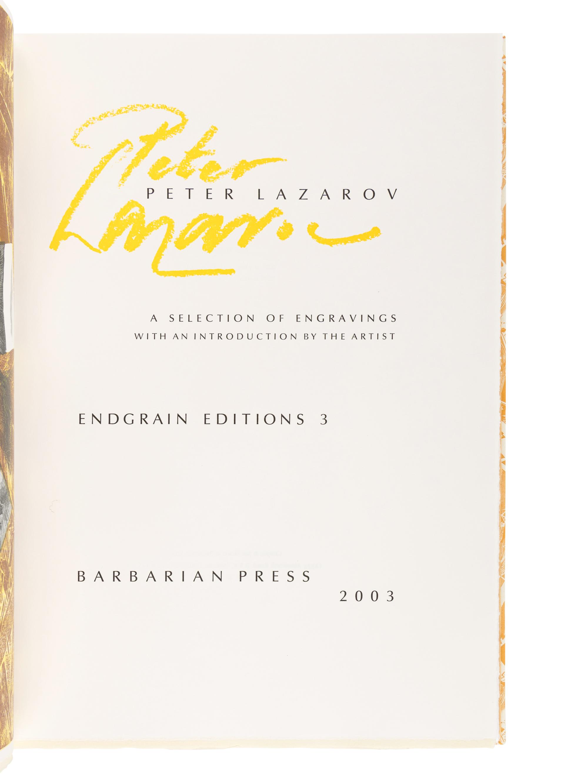 [BARBARIAN PRESS]. A group of 4 works from the "Endgrain Editions" series, comprising: