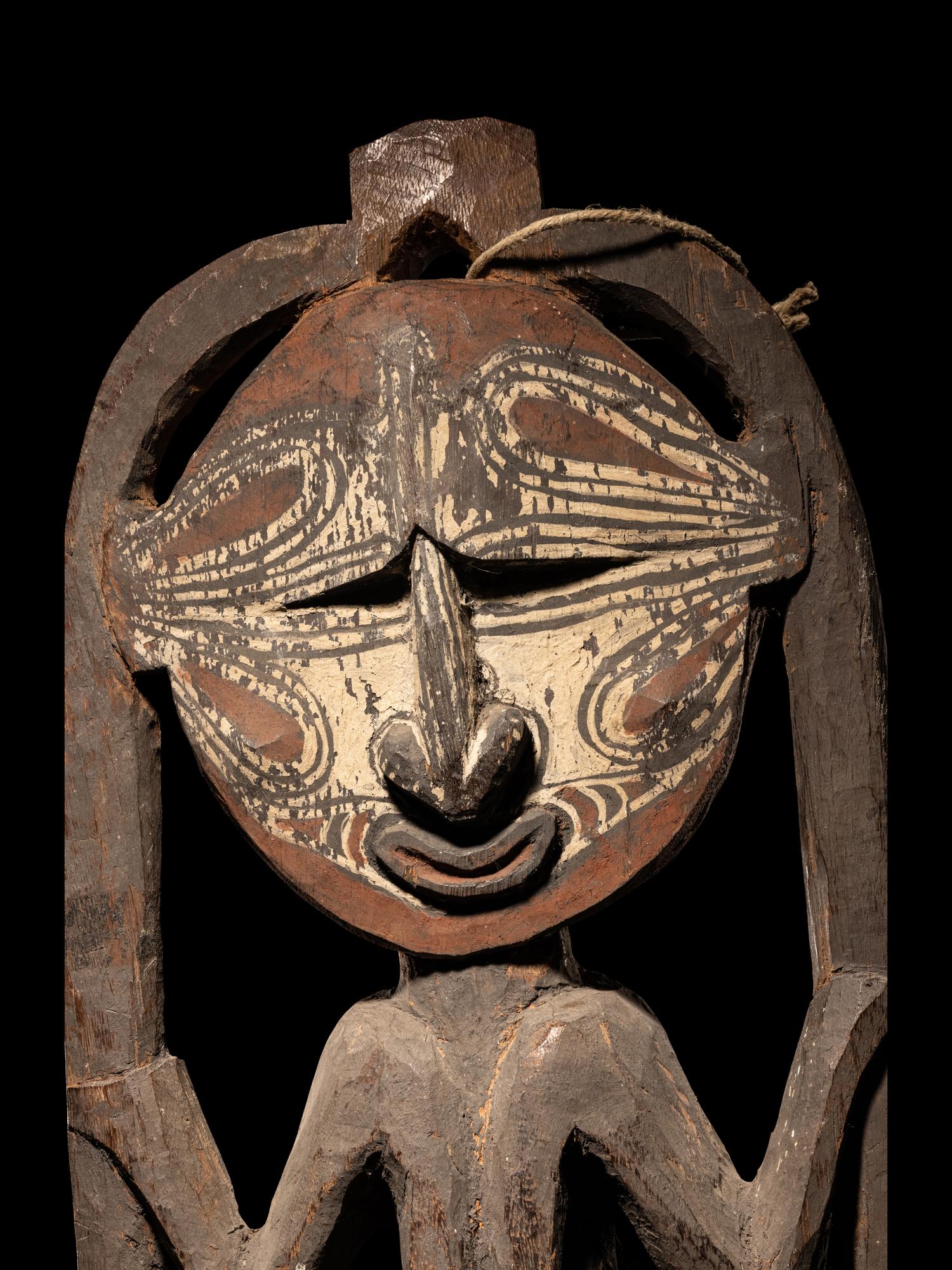 An Iatmul Wood Skull Rack