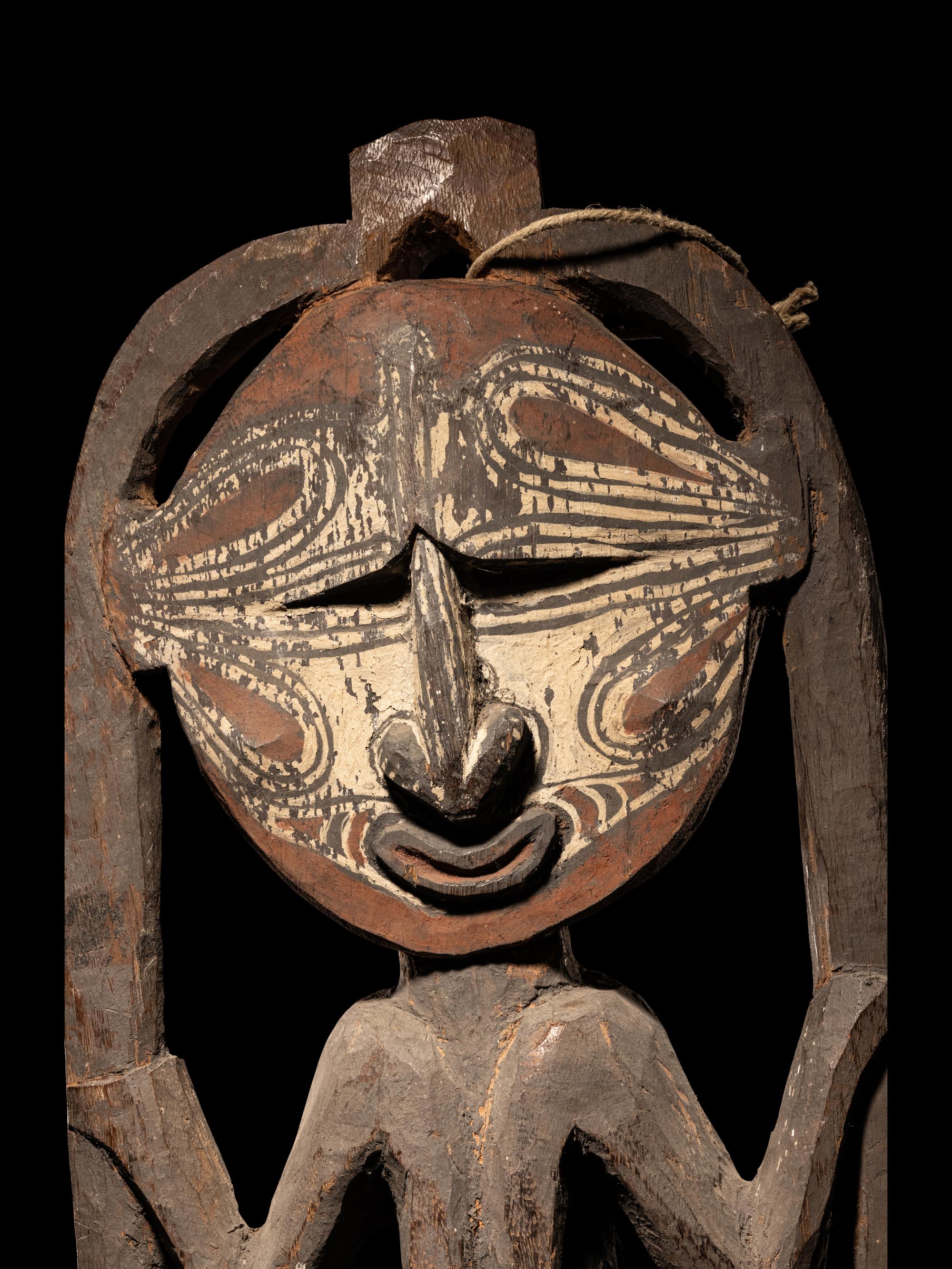 An Iatmul Wood Skull Rack