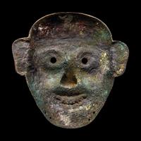A Chinese Bronze Funerary Mask