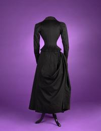 Collection of Four 19th Century Black Wool Riding Clothes, 1880-1890