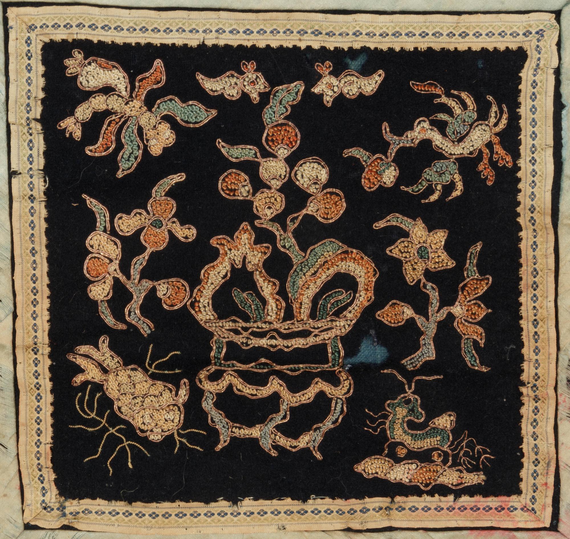 Seven Chinese Embroidered Silk Articles
