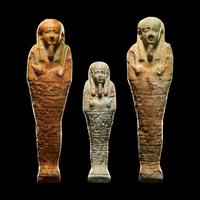 Three Egyptian Faience Ushabtis