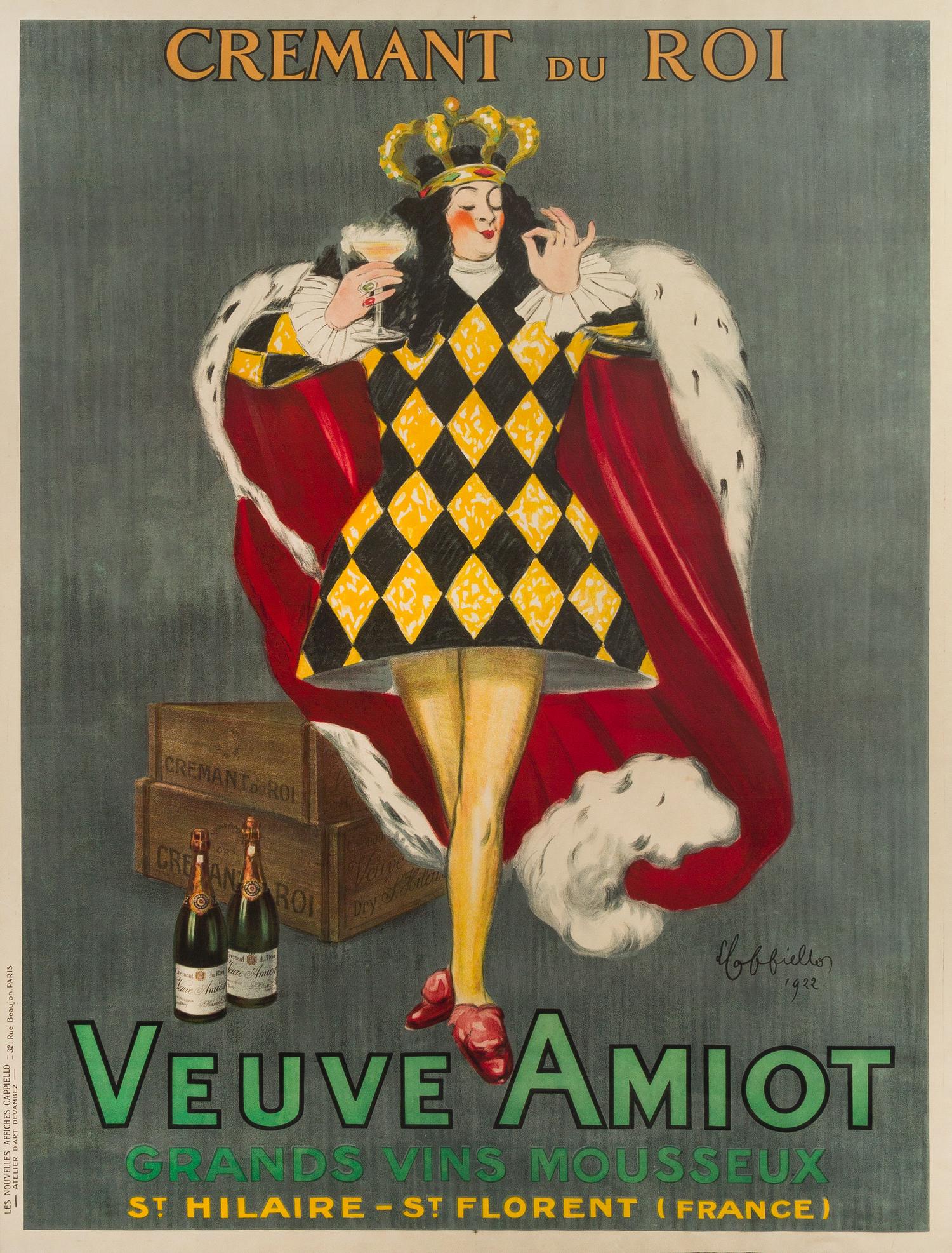 Leonetto Cappiello, (French, 1875-1942), Veuve Amiot, 1922