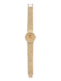 PIAGET, REF. 4354 18K YELLOW GOLD AND FACTORY DIAMOND WATCH