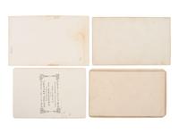 [LINCOLN, Abraham (1809-1865)]. 4 CDVs of mourners at the Lincoln home in Springfield, IL.