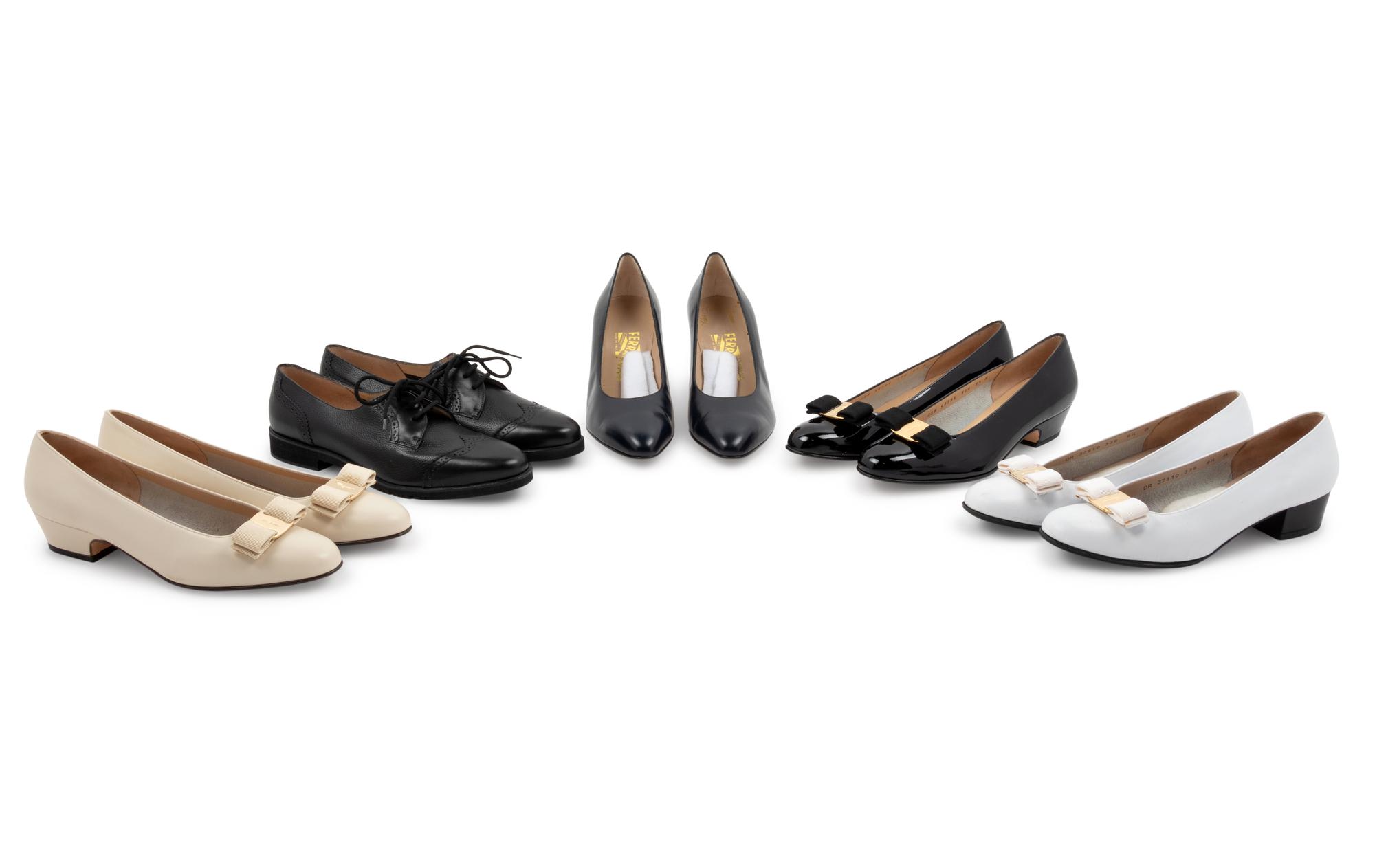 Nine Pairs of Salvatore Ferragamo Shoes, 1990-2010s
