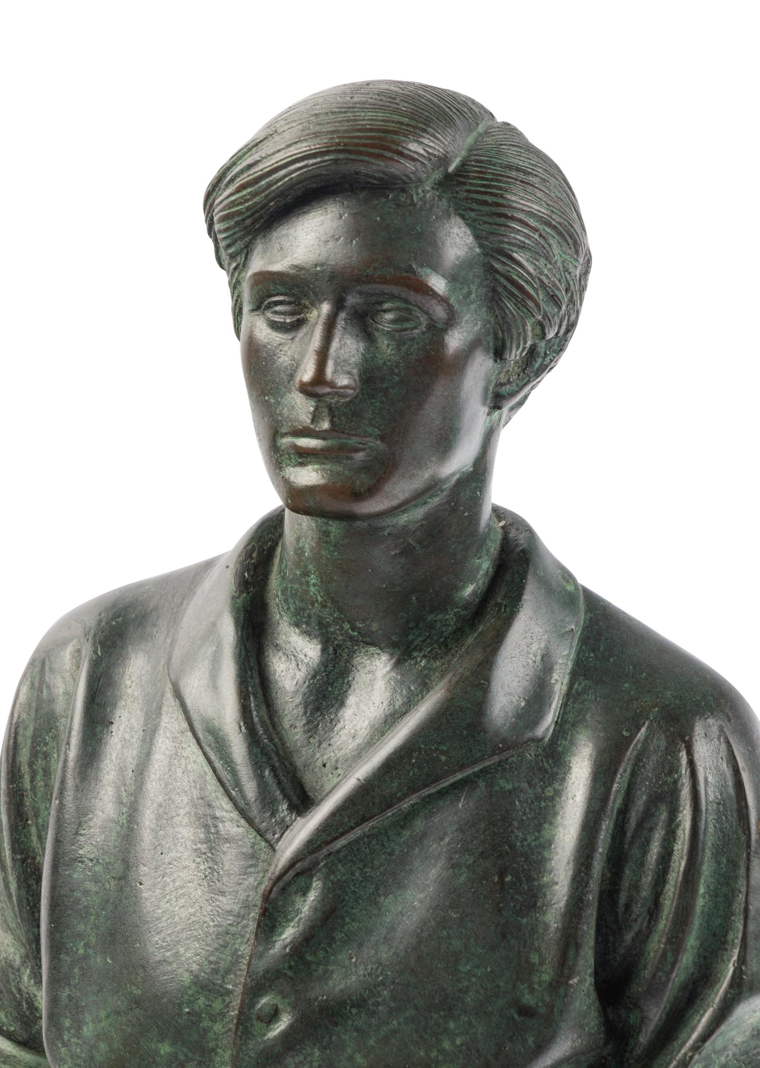 MANSHIP, Paul (1885-1966). Abraham Lincoln, The Hoosier Youth. Florence: The Bruno Bearzi Foundry, ca. 1930s.
