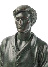 MANSHIP, Paul (1885-1966). Abraham Lincoln, The Hoosier Youth. Florence: The Bruno Bearzi Foundry, ca. 1930s.