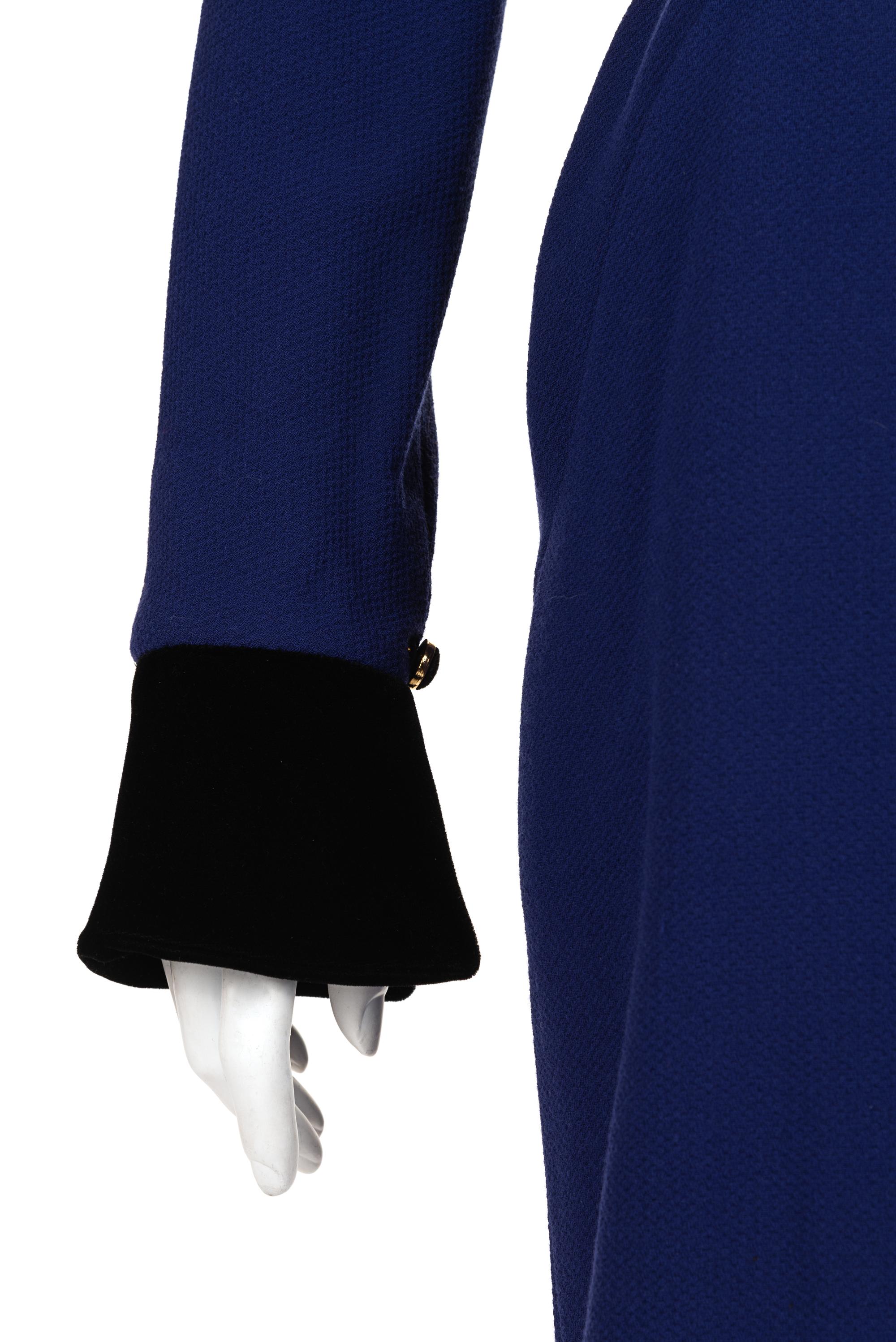 Chanel Wool Wrap Dress with Slip and Belt, 1980s