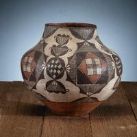 Acoma Polychrome Pottery Jar