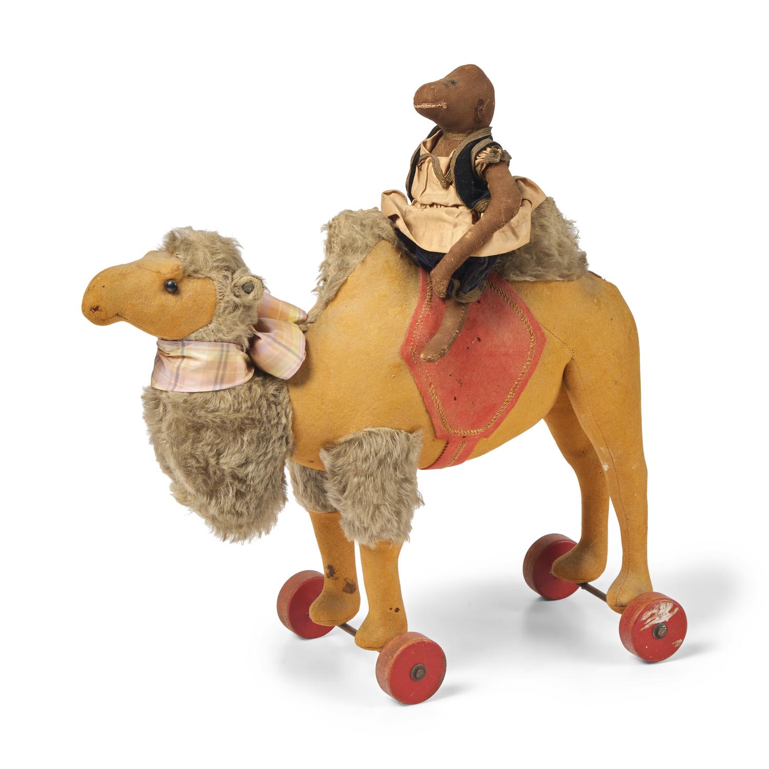 A Steiff Camel and Monkey