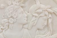 A Pair of Italian Iron Mounted Marble Plaques