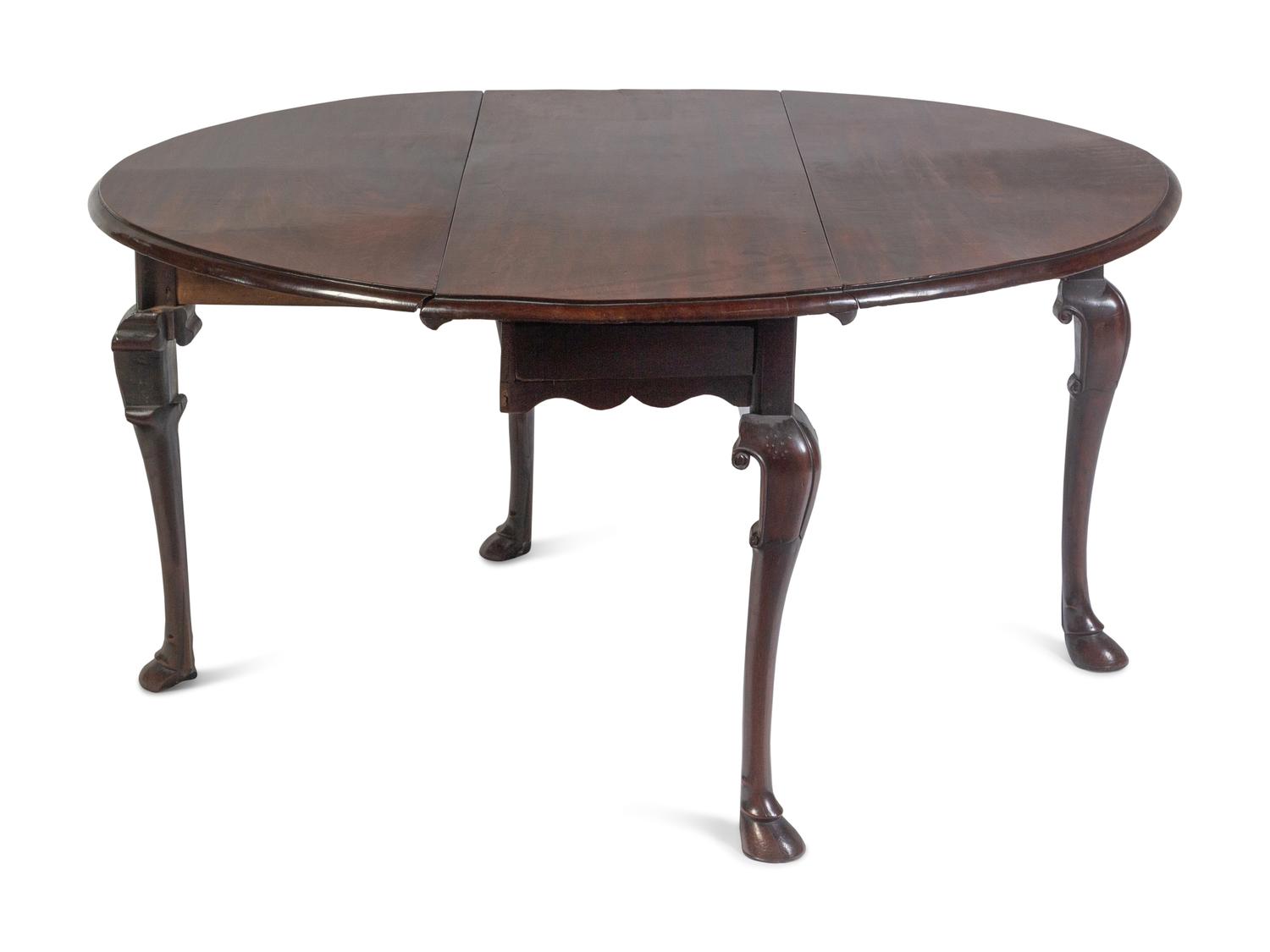 A George III Mahogany Drop-Leaf Table