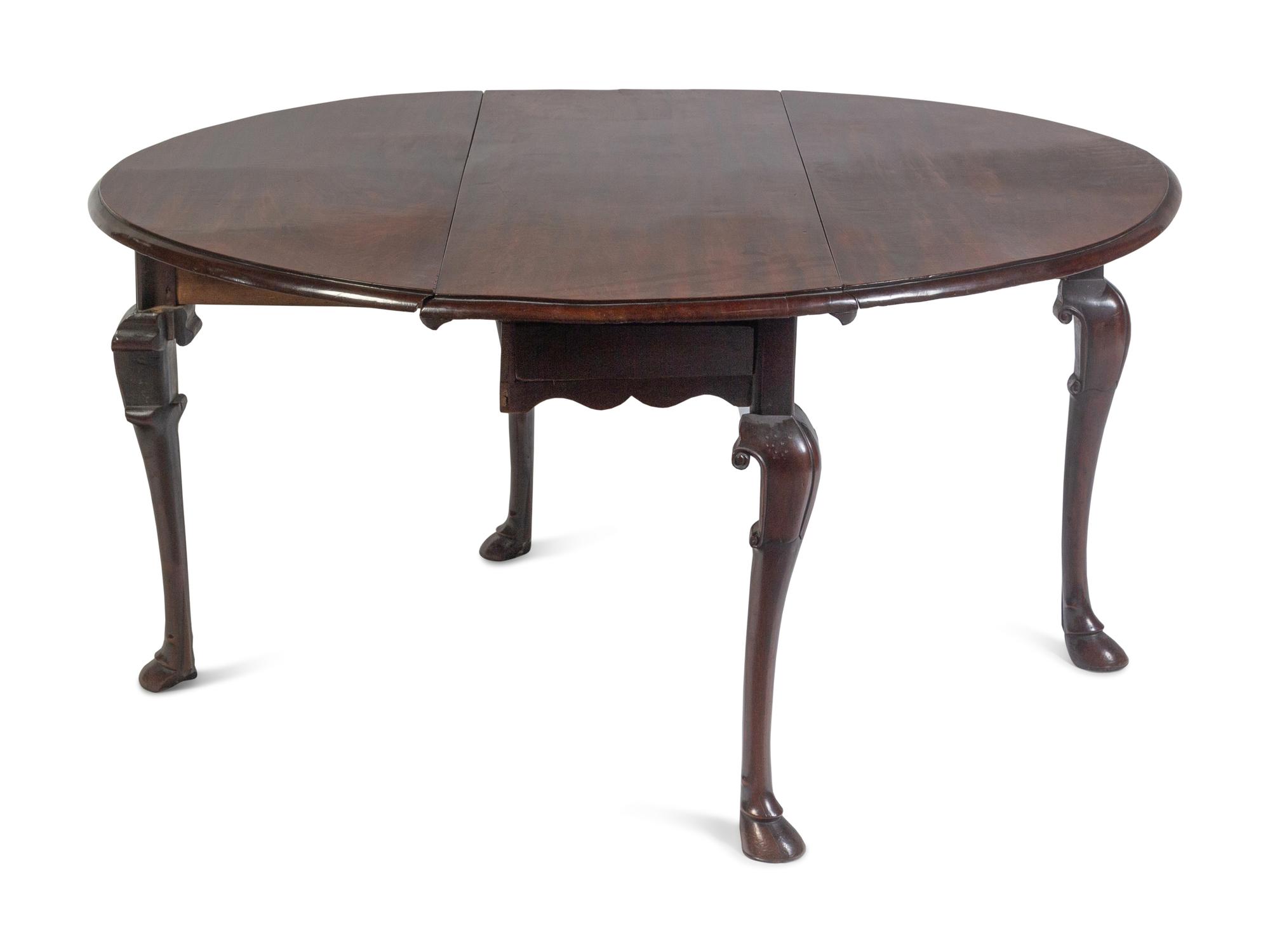 A George III Mahogany Drop-Leaf Table