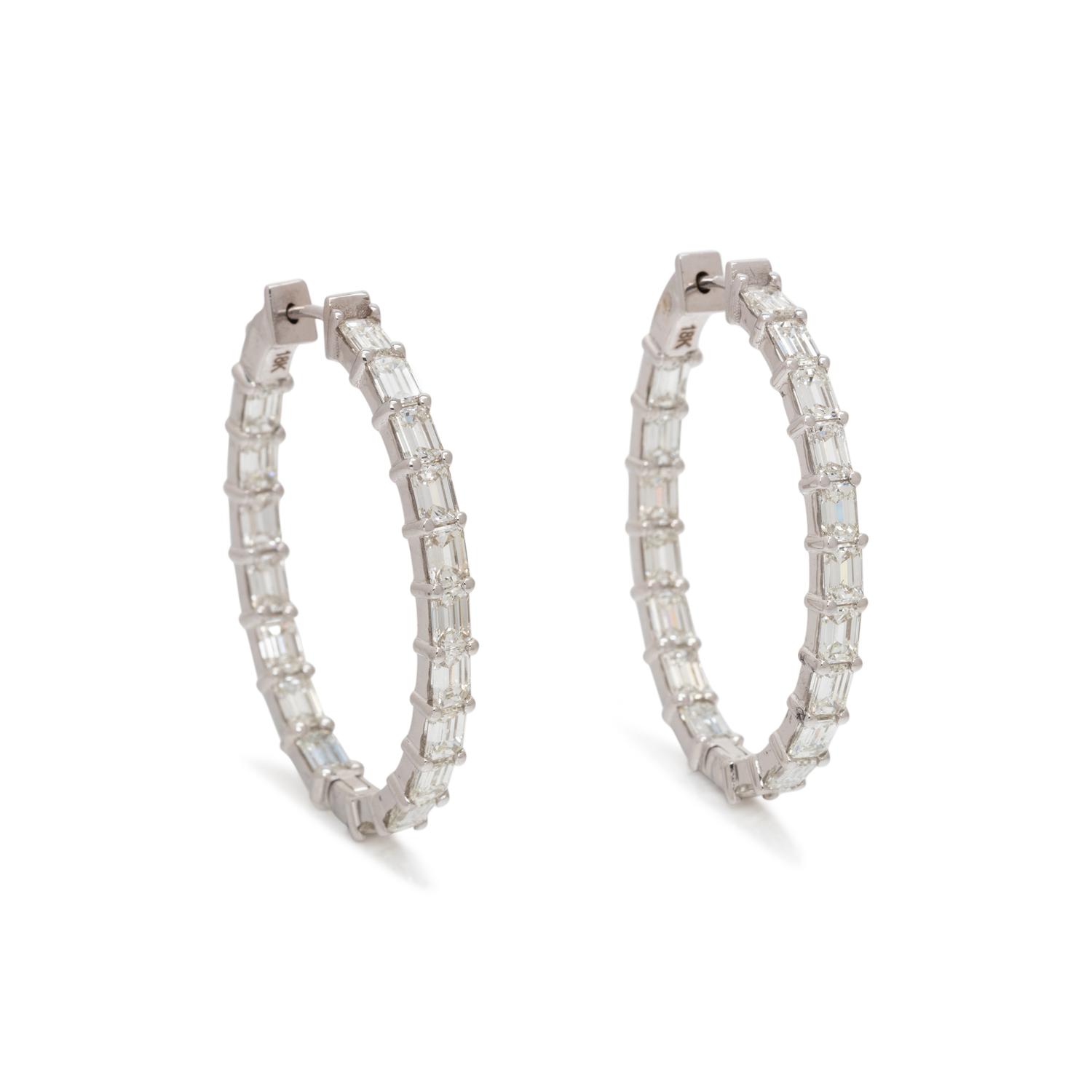 DIAMOND HOOP EARRINGS