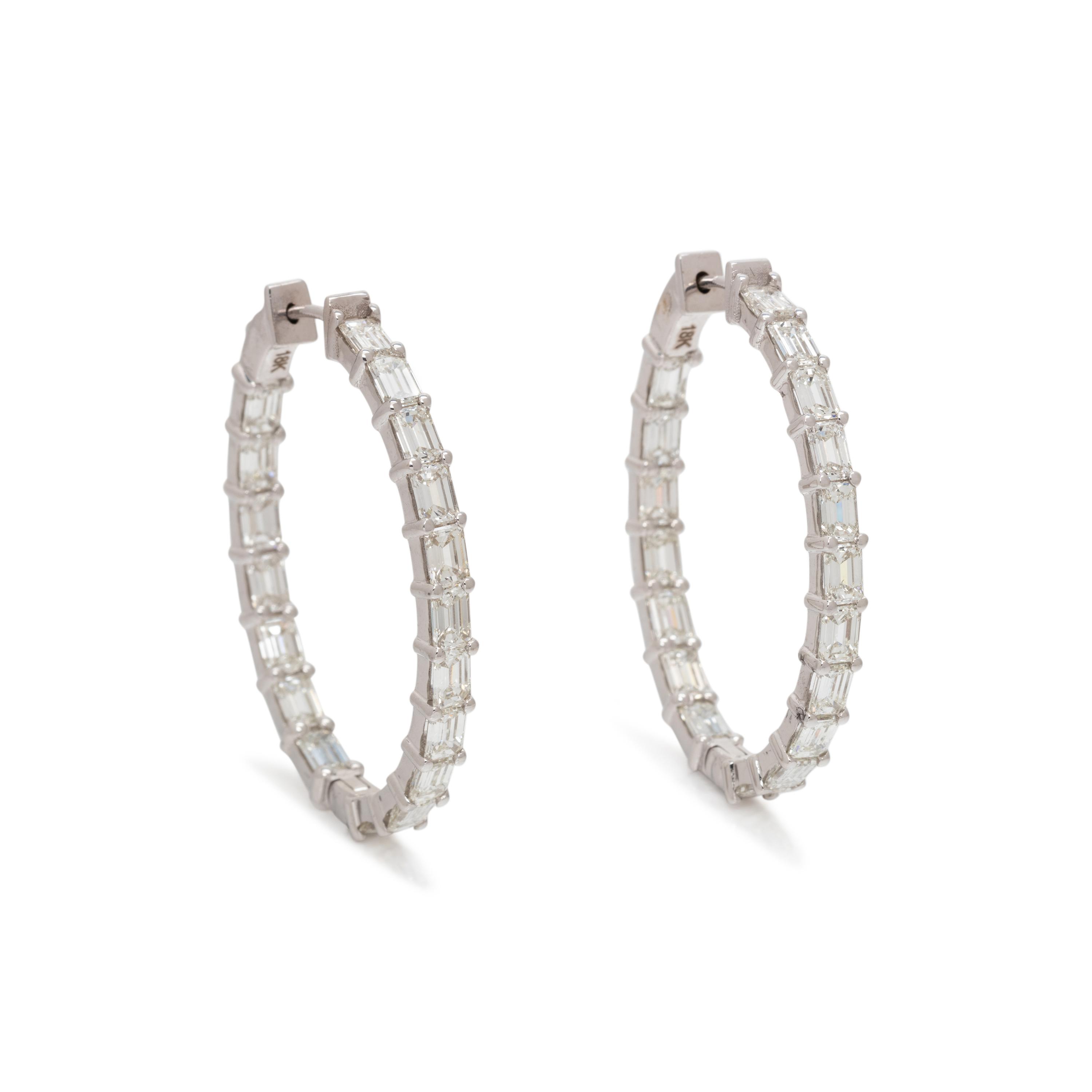 DIAMOND HOOP EARRINGS