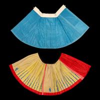 Two Chinese Embroidered Silk Skirts, 19th Century 清晚期 馬面裙兩件